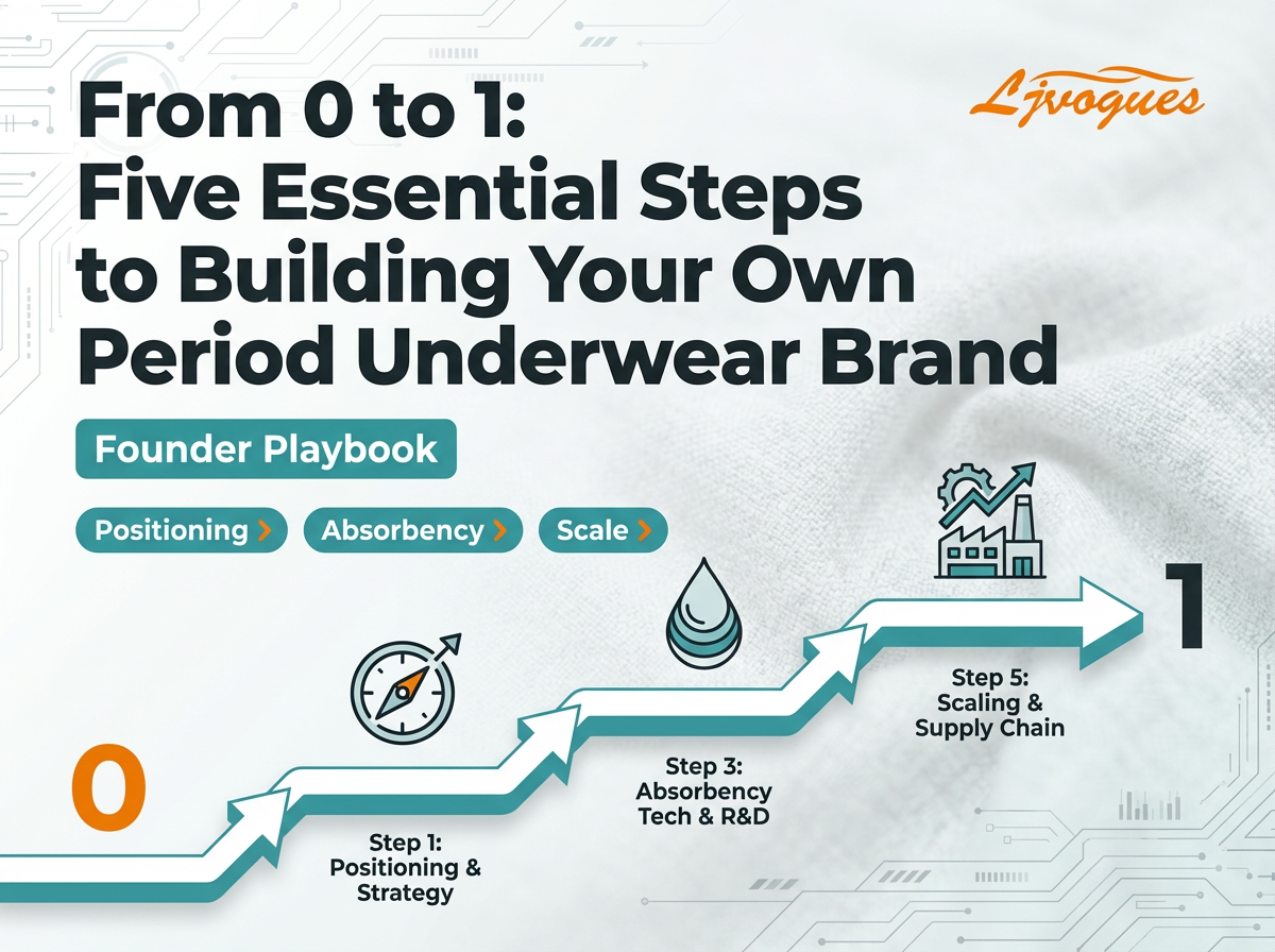 De 0 a 1: cinco pasos esenciales para crear tu propia marca de ropa interior menstrual