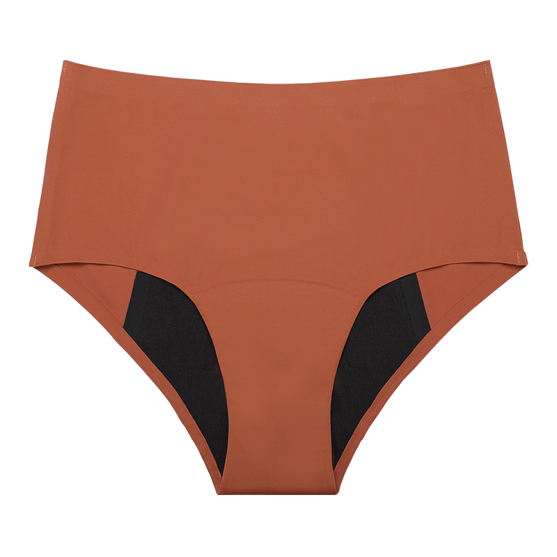 Bragas de talle medio sin costuras al por mayor | Absorbencia de flujo pesado de 4 capas (45 ml) | Ropa interior menstrual a prueba de fugas A1131