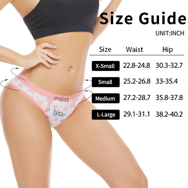 Sous-v&ecirc;tements d’&eacute;poque en coton sans couture pour adolescente | Slip anti-fuite 4 couches &agrave; imprim&eacute; floral | OEM en gros