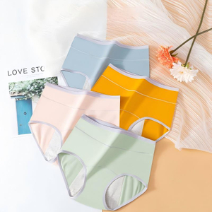 Calcinha de per&iacute;odo de shapewear de cintura alta mais conforto de controle de barriga de tamanho