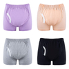 Ropa interior lavable para incontinencia adulta | Pantalones de pa&ntilde;ales de tela reutilizables OEM: 100% algod&oacute;n, 5 capas 3D a prueba de fugas, cintura el&aacute;stica alta, L-XXL, fabricaci&oacute;n al por mayor y personalizada