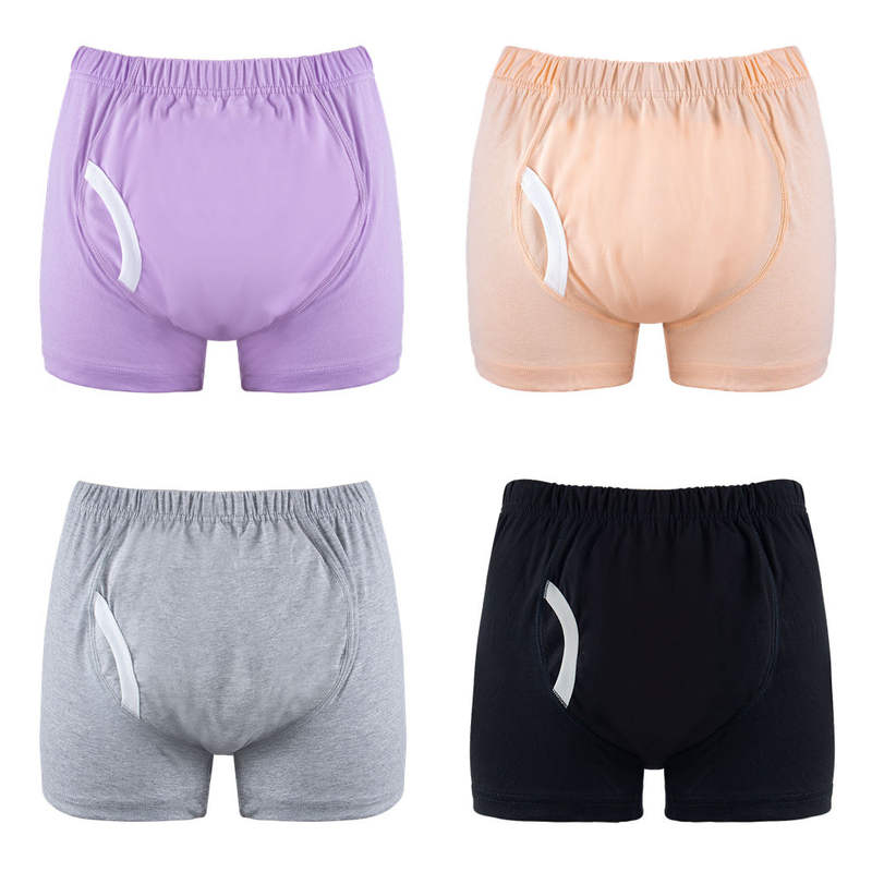 빨 수 있는 성인 요실금 속옷 | OEM 재사용 가능한 천 기저귀 바지 - 100% 면, 5겹 3D 누수 방지, 고탄성 허리밴드, L–XXL, 도매 및 맞춤 제조