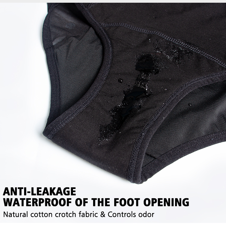 Intimo mestruale a vita alta taglie forti | Slip in rete a tenuta stagna OEM: 82% nylon, tassello a 4 strati, apertura gamba impermeabile, XS-3XL, vendita all'ingrosso e personalizzazione OEM completa