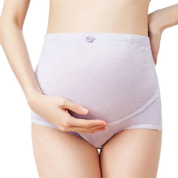 0015 Mutandine premaman in cotone a vita alta