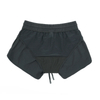 Pantalones cortos deportivos para la &eacute;poca — LY4291-1 Pantalones cortos para correr 2 en 1 con calzoncillos a prueba de fugas incorporados