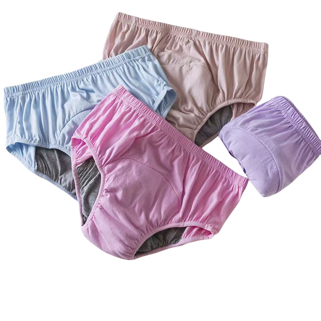 OEM waschbare Stoffwindel f&uuml;r Erwachsene mit antibakteriellem Graphen-Futter | Elastischer Taillen-Pullover | TPU wasserdicht + Fleece-Innenseite | L–XXXL