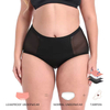 Intimo mestruale a vita alta taglie forti | Slip in rete a tenuta stagna OEM: 82% nylon, tassello a 4 strati, apertura gamba impermeabile, XS-3XL, vendita all'ingrosso e personalizzazione OEM completa
