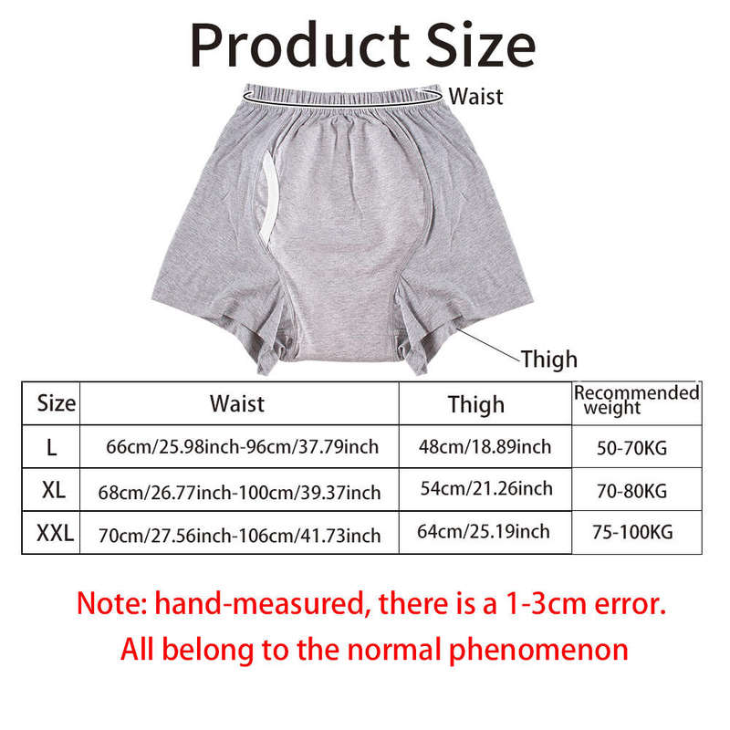 Ropa interior lavable para incontinencia adulta | Pantalones de pa&ntilde;ales de tela reutilizables OEM: 100% algod&oacute;n, 5 capas 3D a prueba de fugas, cintura el&aacute;stica alta, L-XXL, fabricaci&oacute;n al por mayor y personalizada
