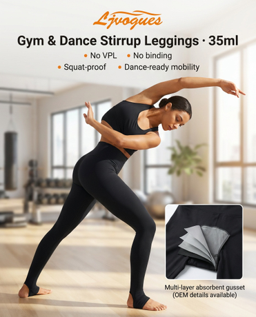 Por atacado Leggings De Estribo Absorventes 