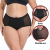 Intimo mestruale a vita alta taglie forti | Slip in rete a tenuta stagna OEM: 82% nylon, tassello a 4 strati, apertura gamba impermeabile, XS-3XL, vendita all'ingrosso e personalizzazione OEM completa