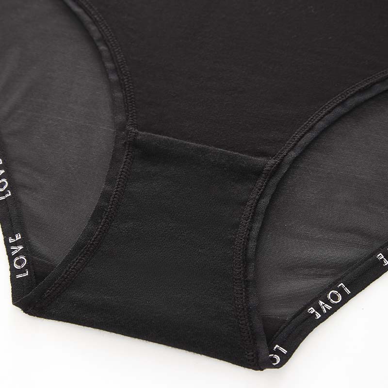 PA1490 Slip da donna con pannello in rete invisibile | Intimo Lenzing Modal senza cuciture | Fascia elastica AMORE | Commercio all'ingrosso OEM/ODM