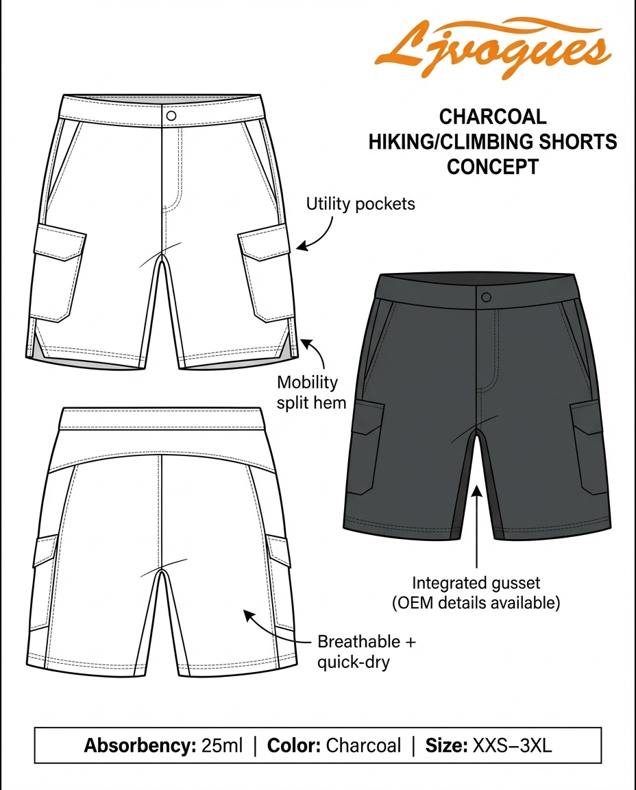 Vente en gros Short De Randonn&eacute;e Anti-fuite